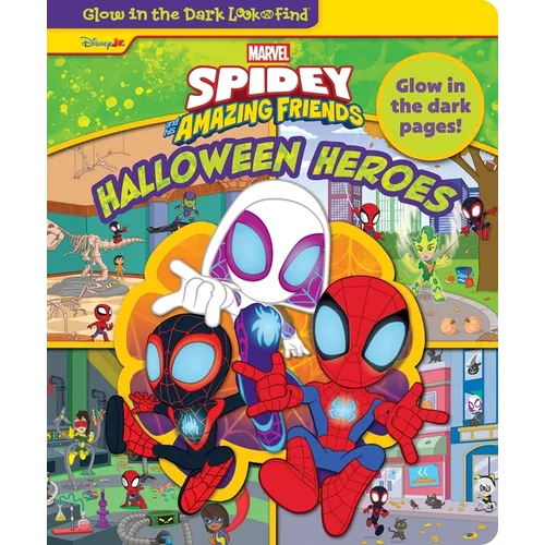 Disney Junior Marvel Spidey and His Amazing Friends: Halloween Heroes Glow in the Dark Look and Find - Board Book