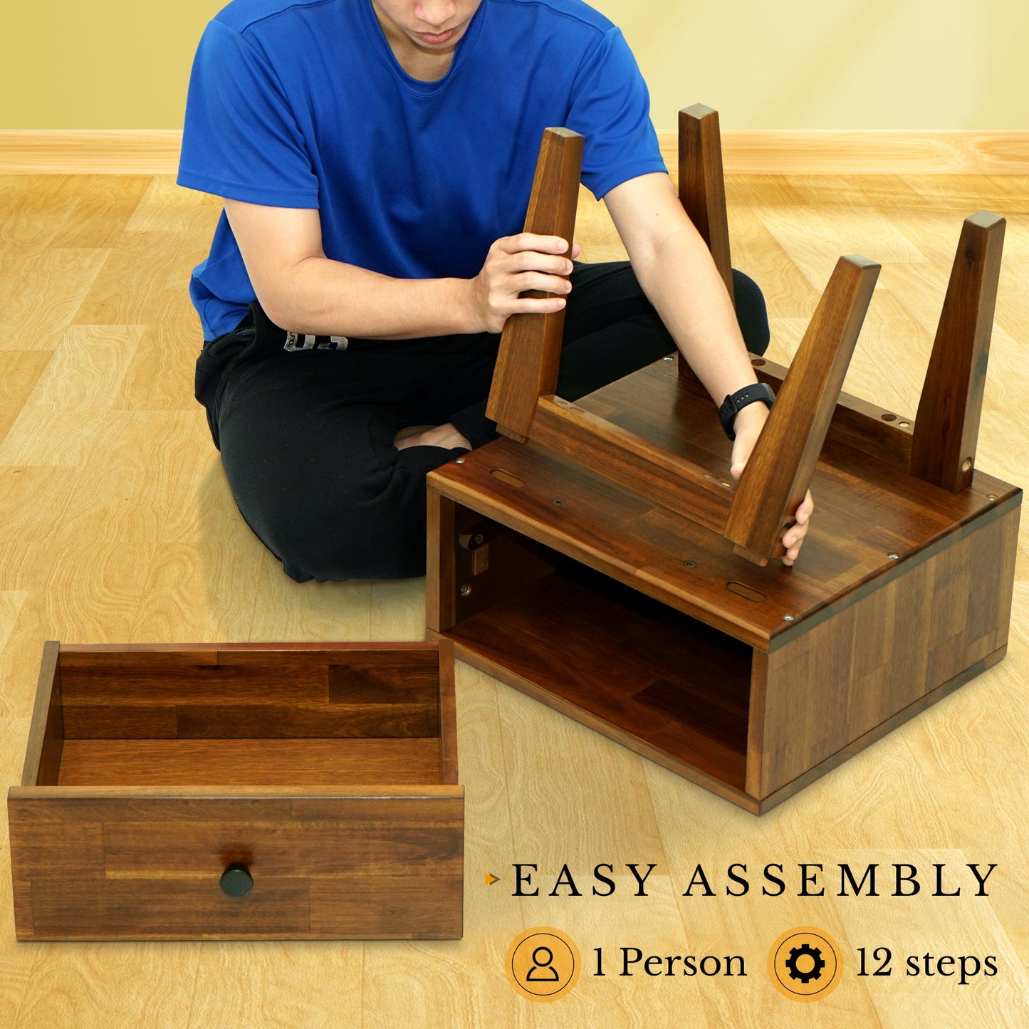 Sofia Solid Wood Nightstand