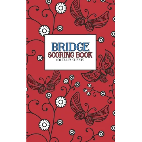 Bridge Scoring Book: 100 Tally Sheets - Paperback