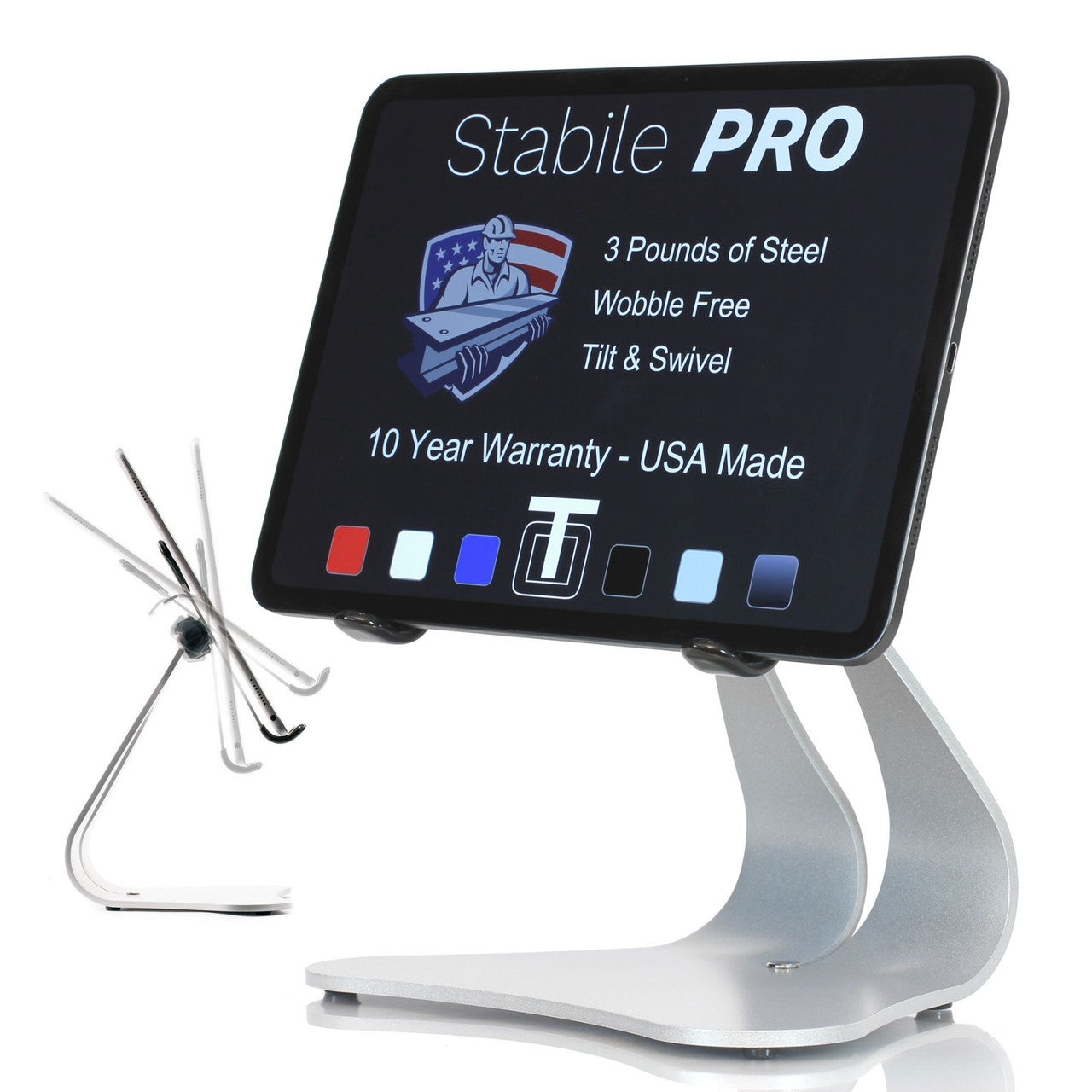 Stabile PRO Heavy-Duty Pivoting iPad Stand