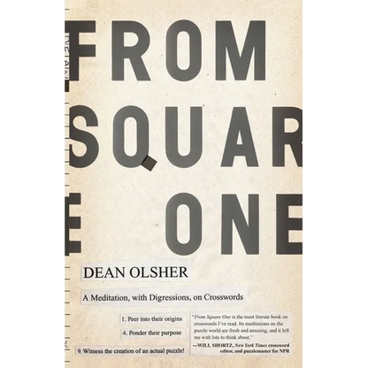 From Square One: A Meditation, with Digressions, on Crosswords - Paperback