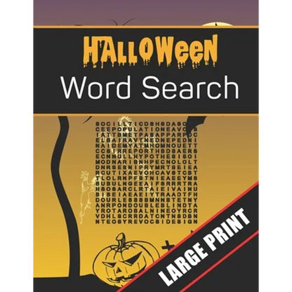 Halloween Word Search Large Print: 96 Word Search Activities for Everyone (Holiday Word Search) - Paperback