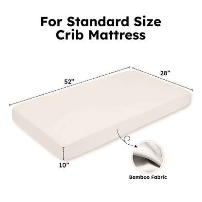 Bamboo Crib Sheet in Peach Fuzz