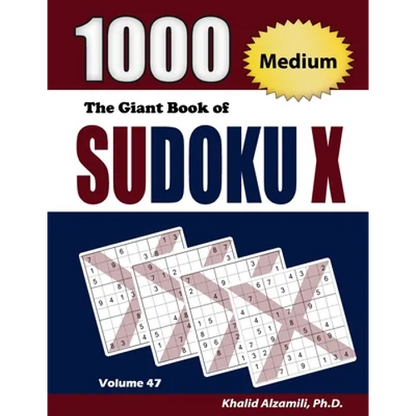 The Giant Book of Sudoku X: 1000 Medium Sudoku X Puzzles - Paperback
