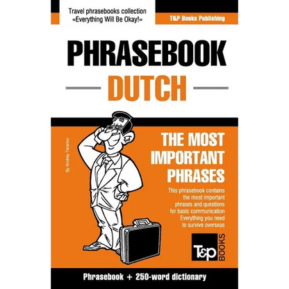 English-Dutch phrasebook and 250-word mini dictionary - Paperback