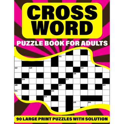 Crossword Puzzle Book For Adults: Large Print Holiday Crossword Book For Adult And Senior Grandparents With Supplying 90 Large Print Puzzles And Solut - Paperback
