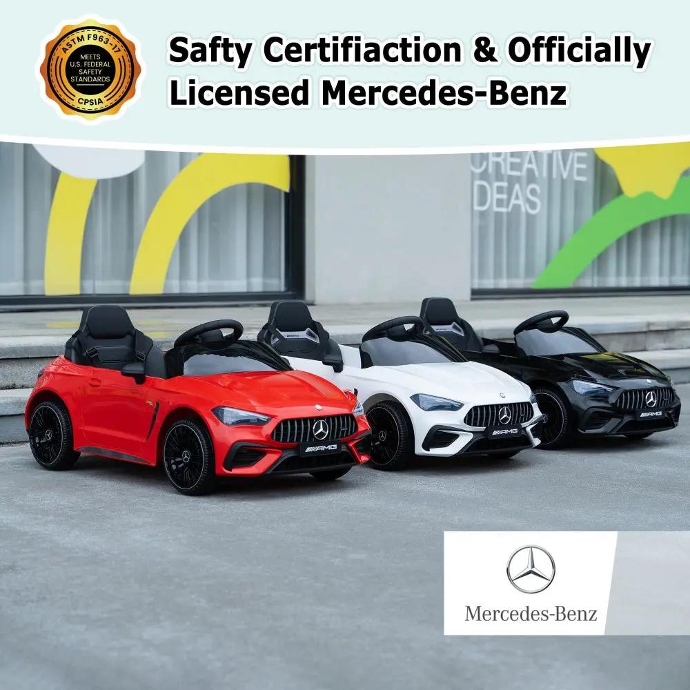 TOBBI 6V Licensed Mercedes-Benz AMG CLE53 Electric Kids Ride-On Car