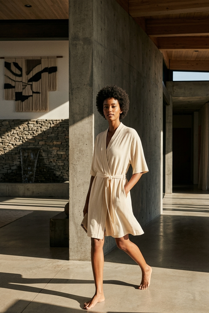 Tencel | Supreme Short-sleeve Robe