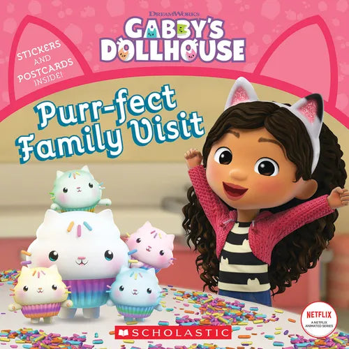 Purr-Fect Family Visit (Gabby's Dollhouse Storybook) - Paperback