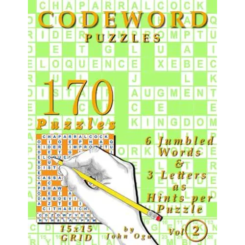 Codeword Puzzles: 170 Puzzles, Volume 2 - Paperback