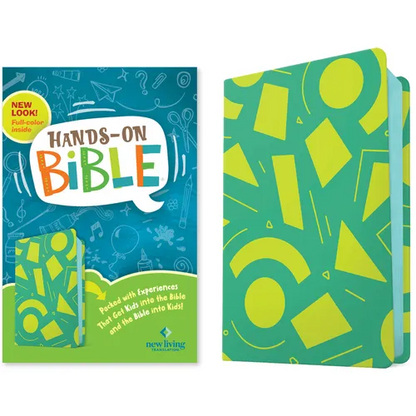 NLT Hands-On Bible, Third Edition (Leatherlike, Green Lines and Shapes) - Imitation Leather