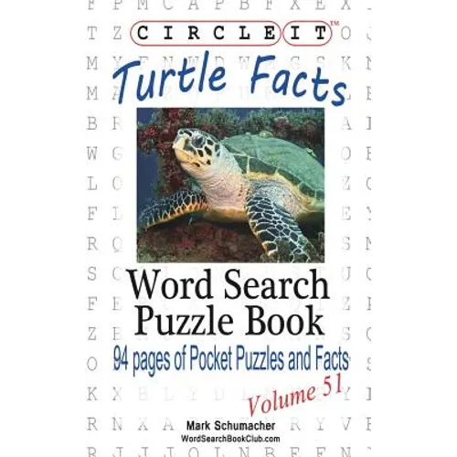 Circle It, Turtle Facts, Word Search, Puzzle Book - Paperback