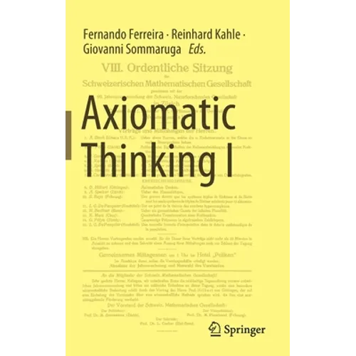 Axiomatic Thinking I - Hardcover