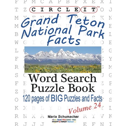 Circle It, Grand Teton National Park Facts, Word Search, Puzzle Book - Paperback