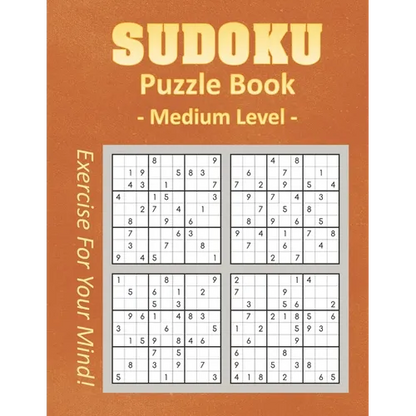 Sudoku Puzzle Book - Medium Level - Paperback