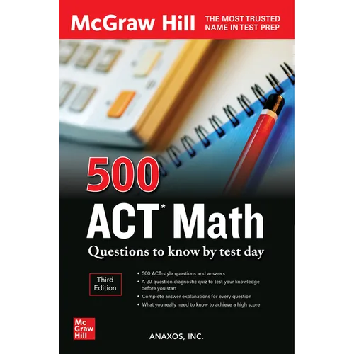 500 ACT Math Questions to Know by Test Day, Third Edition - Paperback