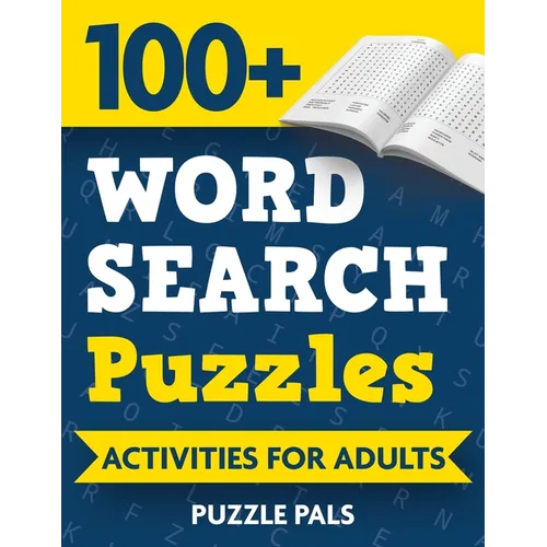 100+ Word Search Puzzles: Activities For Adults - Paperback