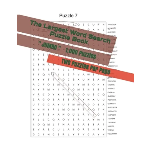 The Largest Word Search Puzzle Book: 1,000 Puzzles - JUMBO size LARGE print - Paperback