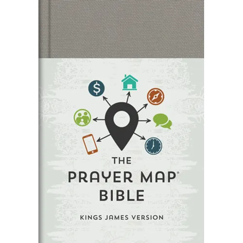 The KJV Prayer Map(r) Bible [Gray Weave] - Hardcover