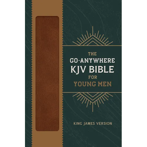 The Go-Anywhere KJV Bible for Young Men [Woodgrain Chestnut] - Imitation Leather