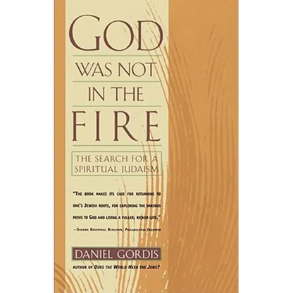 God Was Not in the Fire: The Search for a Spiritual Judaism - Paperback
