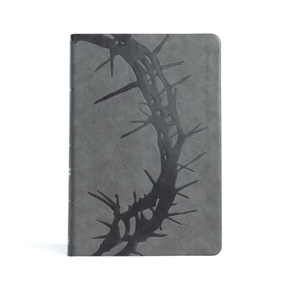 CSB Giant Print Reference Bible, Charcoal Leathertouch - Imitation Leather