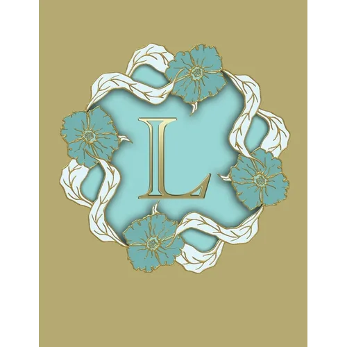L: 100 Pages 8.5" X 11" Monogram Notebook College Ruled Line Paper - Paperback