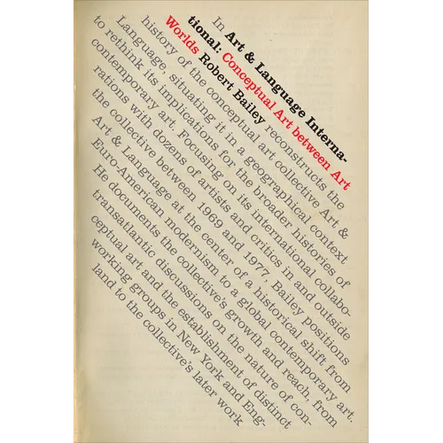 Art & Language International: Conceptual Art between Art Worlds - Paperback
