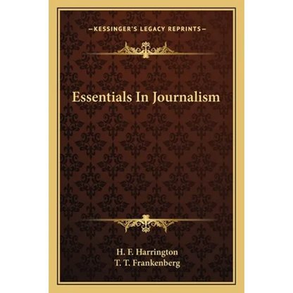 Essentials In Journalism - Paperback