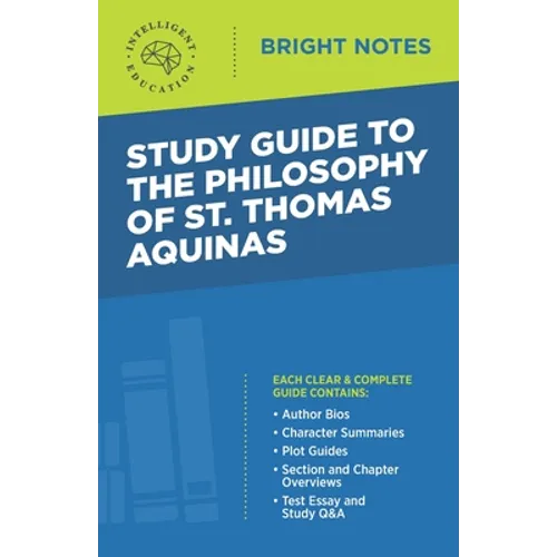 Study Guide to The Philosophy of St Thomas Aquinas - Paperback