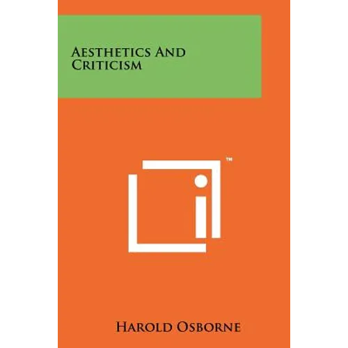 Aesthetics And Criticism - Paperback
