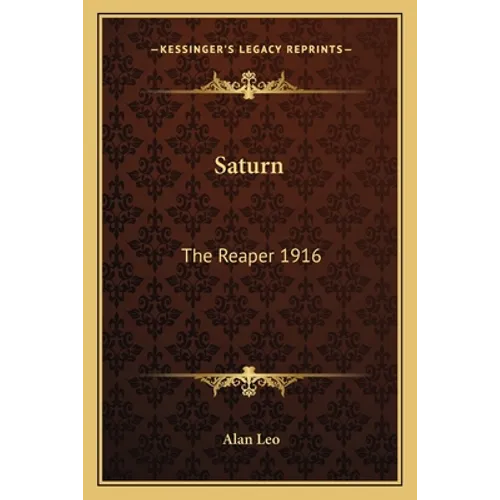 Saturn: The Reaper 1916 - Paperback