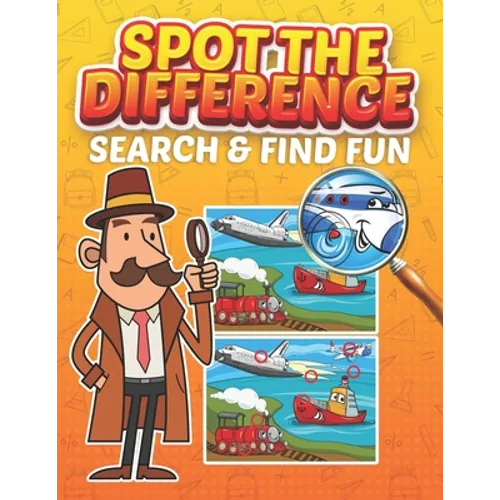 Spot the Difference Search and Find Fun: 30 Totally Engaging Picture Puzzles For Kids & Adults, Cartoon Puzzles of Artworks with Solution - Paperback