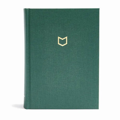 CSB He Reads Truth Bible, Evergreen Cloth Over Board Indexed: Black Letter, Wide Margins, Notetaking Space, Reading Plans, Sewn Binding, Two Ribbon Ma - Hardcover
