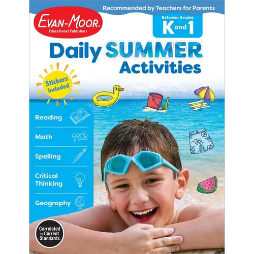 Daily Summer Activities Moving from K to 1st Gr - Paperback