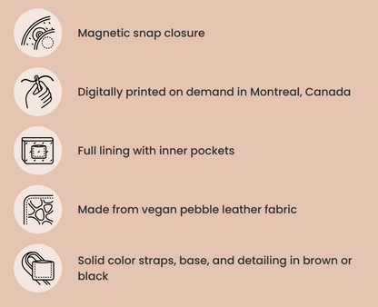 Golden Butterflies on Lavender Vegan Leather Tote Bag