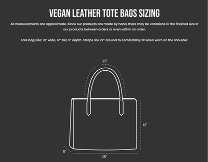 Parisian Design Eiffel Tower Vegan Leather Tote Bag
