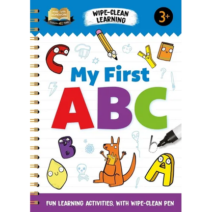 Help with Homework My First ABC: Fun Learning Activities with Wipe-Clean Pen - Spiral