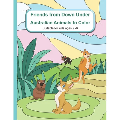 Friends from Down Under: Australian Animals to Color - Paperback