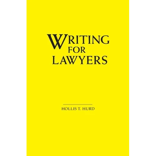 Writing for Lawyers - Paperback