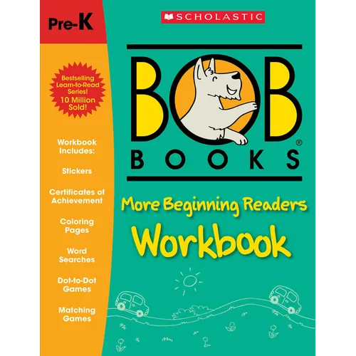 Bob Books - More Beginning Readers Workbook Phonics, Writing Practice, Stickers, Ages 4 and Up, Kindergarten, First Grade (Stage 1: Starting to Read) - Paperback