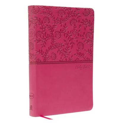 NKJV, Value Thinline Bible, Standard Print, Imitation Leather, Pink, Red Letter Edition - Imitation Leather