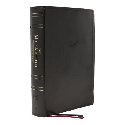 Nkjv, MacArthur Study Bible, 2nd Edition, Leathersoft, Black, Indexed, Comfort Print: Unleashing God's Truth One Verse at a Time - Imitation Leather