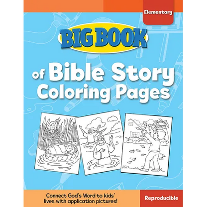Big Book of Bible Story Coloring Pages for Elementary Kids - Paperback