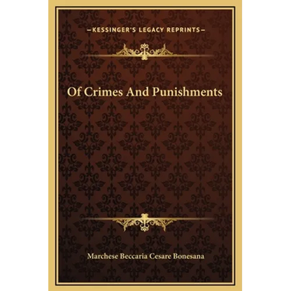 Of Crimes And Punishments - Hardcover