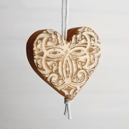 Engraved Heart Ornaments