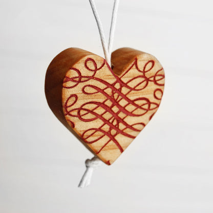 Engraved Heart Ornaments