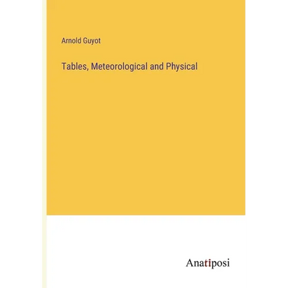 Tables, Meteorological and Physical - Paperback