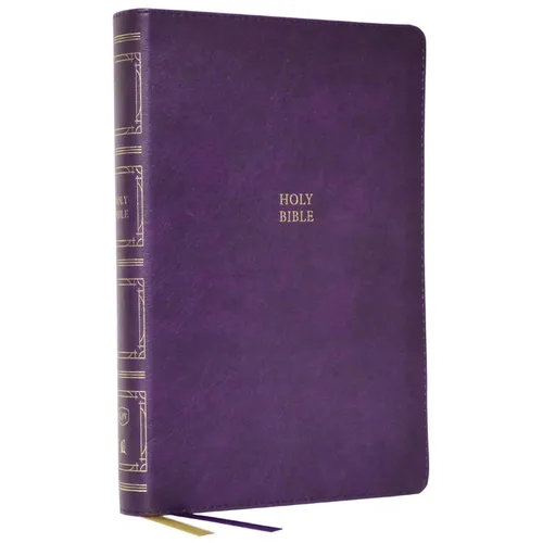 KJV Holy Bible: Paragraph-Style Large Print Thinline with 43,000 Cross References, Purple Leathersoft, Red Letter, Comfort Print: King James Version - Imitation Leather
