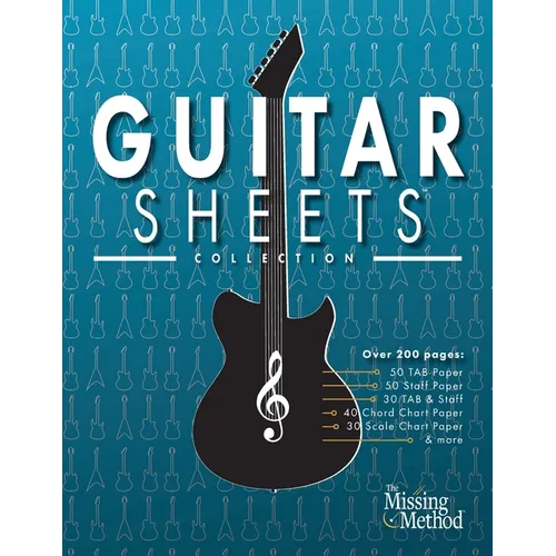 Guitar Sheets Collection: Over 200 pages of Blank TAB Paper, Staff Paper, Chord Chart Paper, Scale Chart Paper, & More - Paperback